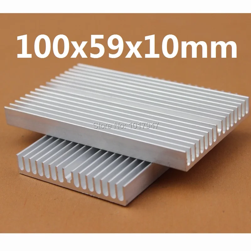 

10 Pieces lot 100x59x10mm Aluminum Heatsink For LED IC Chip Heat Sink