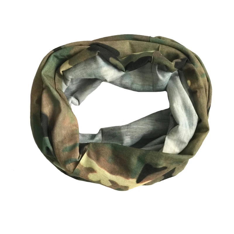 TAK YIYING Camouflage Multicam Balaclava Magic Neck Scarf Face Mask With Tactical Bonnie Hat Round-Brimmed Hat