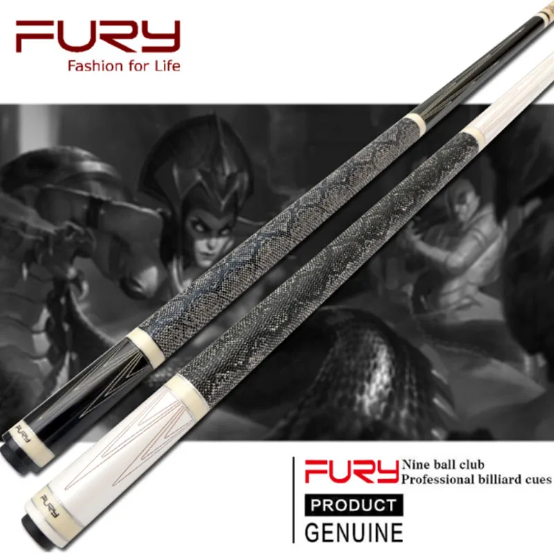 

New Fury Billiards Pool Cue 11.75mm/12.75mm KAMUI Tip With Case Set China