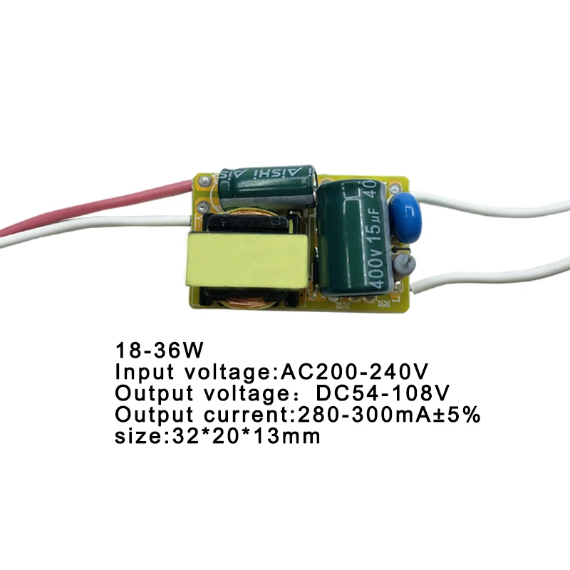 8-50W LED Lamp Driver Light Transformer Input AC175-265V Power Supply Adapter 280mA-300mA Current for LED Spot light Bulb Chip