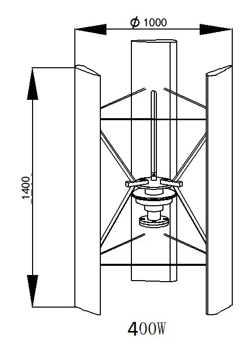 400w 12v/24v vertical axis wind turbine with 12v 24v AUTO wind controller ,Magnetic levitation motor