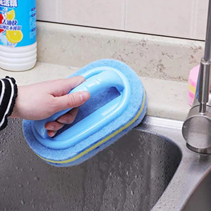 WALFOS Strong Decontamination Bath Brush Magic Sponge Tiles Brush Kitchen Supplies