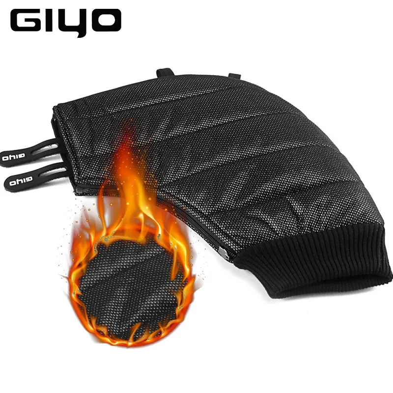 GIYO – gants de cyclisme pour vtt, housse de guidon, de vélo, coupe-vent, pour l\'hiver