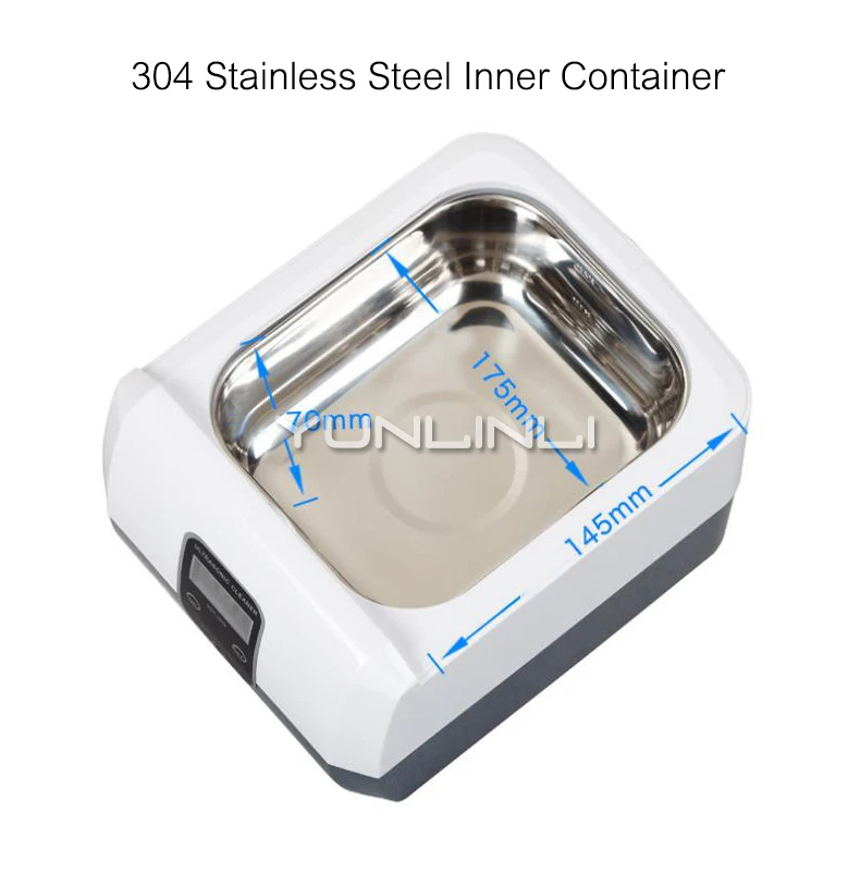 Household Ultrasonic Cleaner Glasses/Jewelry/False Teeth Ultrasonic Cleaning Machine Mini Ultrasonic Washing Unit VGT-1200