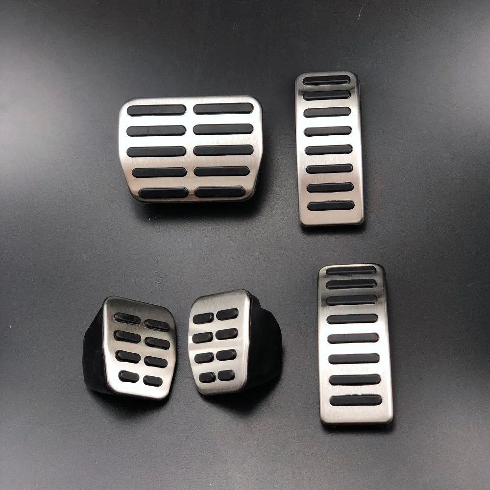 1 Set Stainless Steel Car Gas Brake Pedale Pedals for Audi A1 A2 A3 / S3 ( 8L ) 1995 - 2003 TT + Cabrio 8N Car Parts Accessories