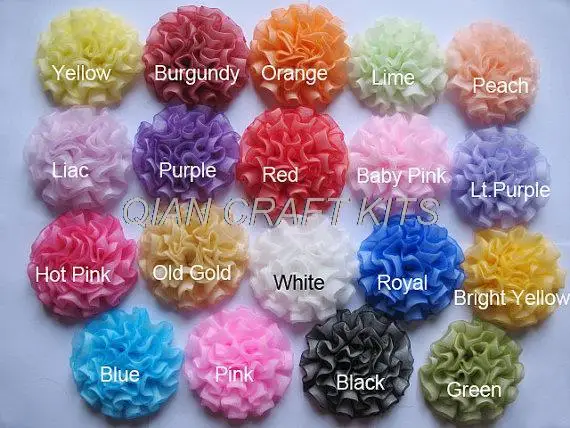 70pcs Organza 2 Tone 3