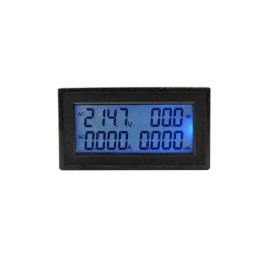 AC 60~500V 200A Power Meter Accurate Voltmeter Ammeter kWh Watt Energy Meter Voltage Current Power Monitor Tester Power factor