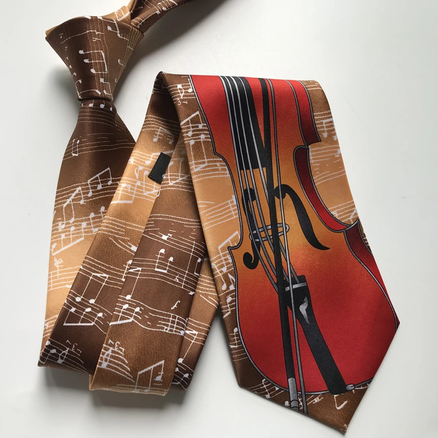 

Designer Men Fashion Music Tie Musician Artist Musical Necktie