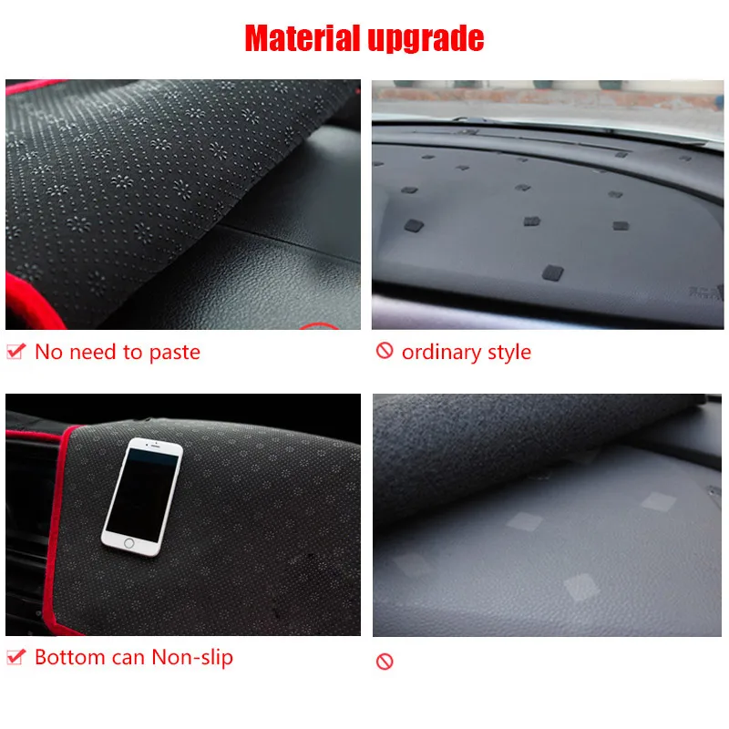 Hivotd For Haval F7 F7X 2019 Car Interior Dashboard Avoid Light Pad Instrument Platform Protection Cover Decoration Accessories