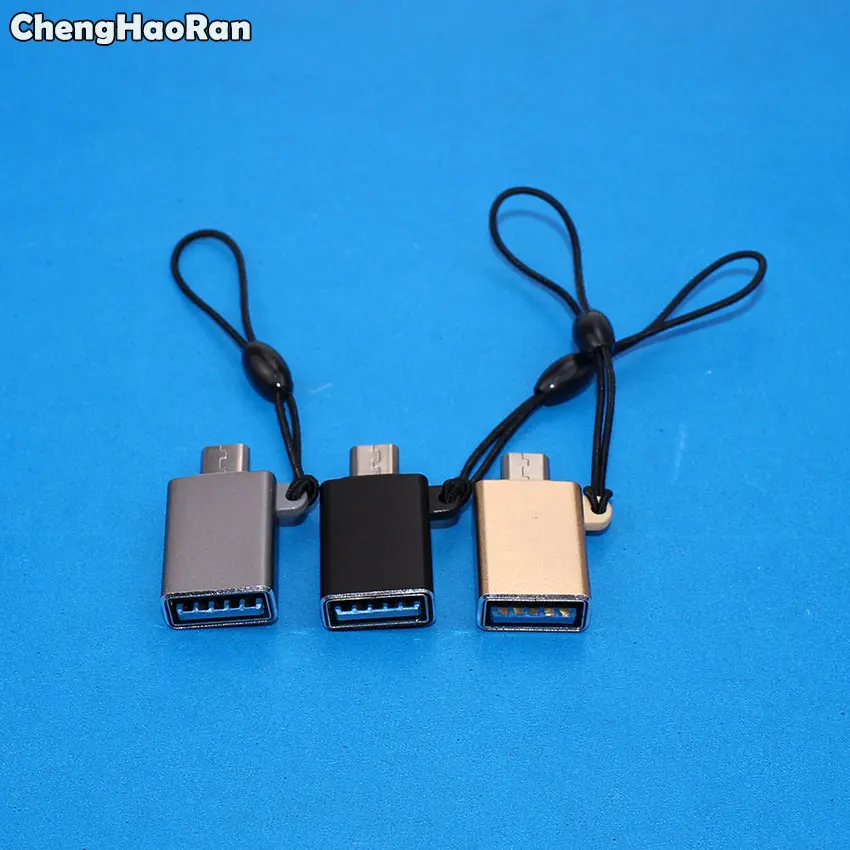 

ChengHaoRan Micro USB Male to USB 2.0 Female Adapter OTG Converter For Android Phone Tablet PC Connect To U Flash Mouse Keyboard