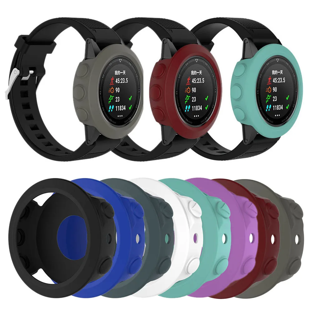 HOT SALE! Soft Fashion TPU Screen Protector Cover Clear Protective Film Guard For Garmin Fenix 5 Silicone Protective Case Cover
