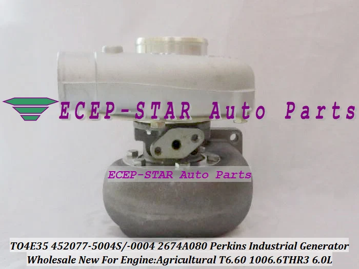 T04E35 452077 452077-0004 4520770003E 2674A080 Turbo For PERKIN Agricultural Industrial Generator 1994- T6.60 1006.6THR3 6.0L D