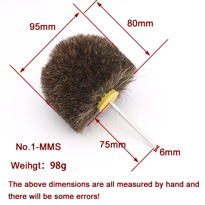 1Pcs Abrasive ล้อแปรงทำความสะอาดแปรงทำความสะอาดแปรง6Mm Shank งานไม้ขัดเครื่องบดม้านั่งเครื่องมือสำหรับ Home Improvement