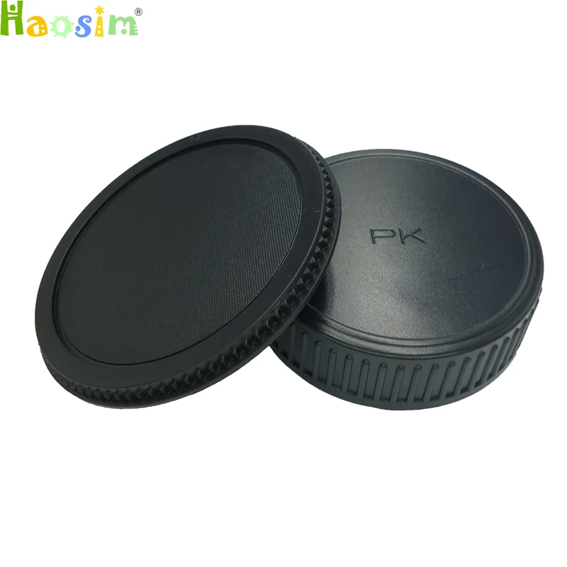 

50pairs/lot camera Body cap + Rear Lens Cap Hood Protector for K10D K20D K200D K100D K-7 Kx K for Pentax PK camera