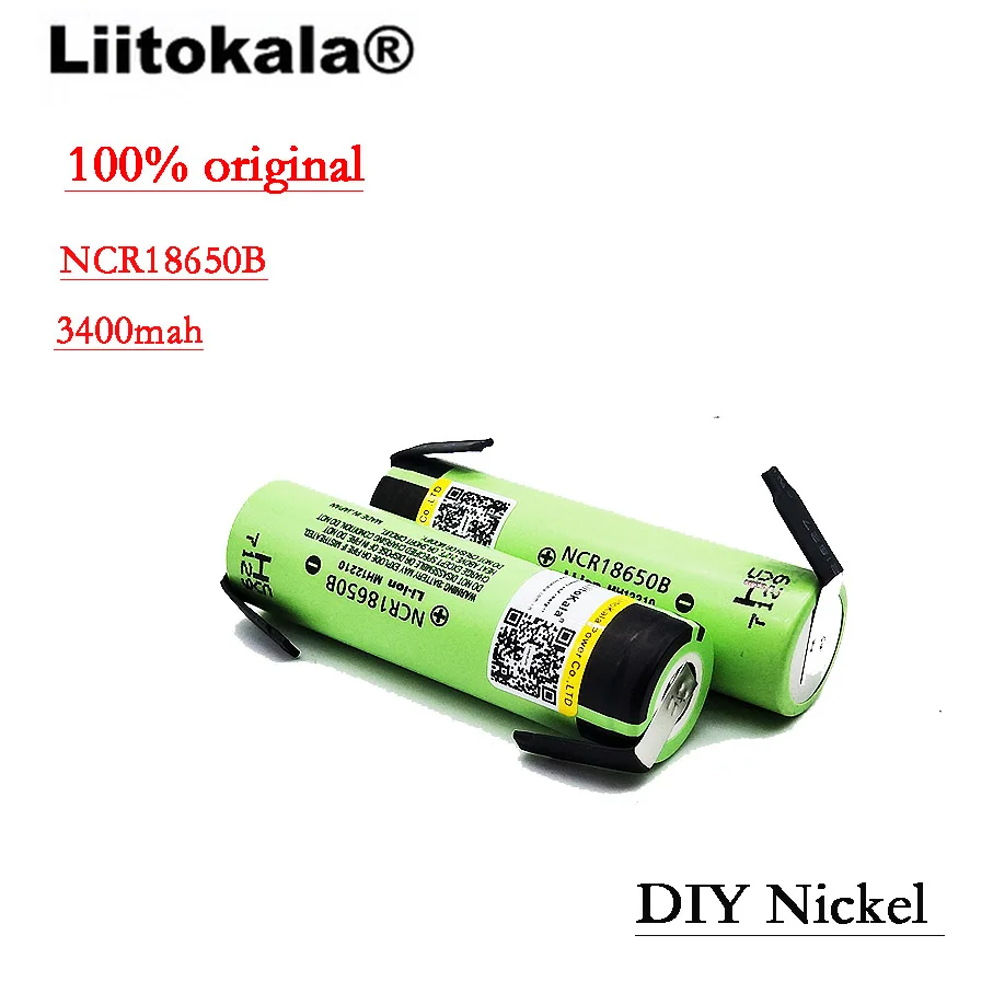 Новый оригинальный литиевый перезаряжаемый аккумулятор NCR18650B 3,7 в 3400 мАч 18650, сварочный никелевый аккумулятор