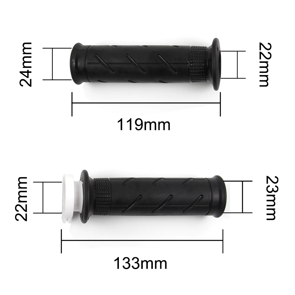 Arashi Handlebar Grips Motorcycle Soft Rubber Handle Grip Protectors Pads For YAMAHA YZF R1 R6 MT07 MT 09 FZ1 XJ6 FZS1000 Fazer