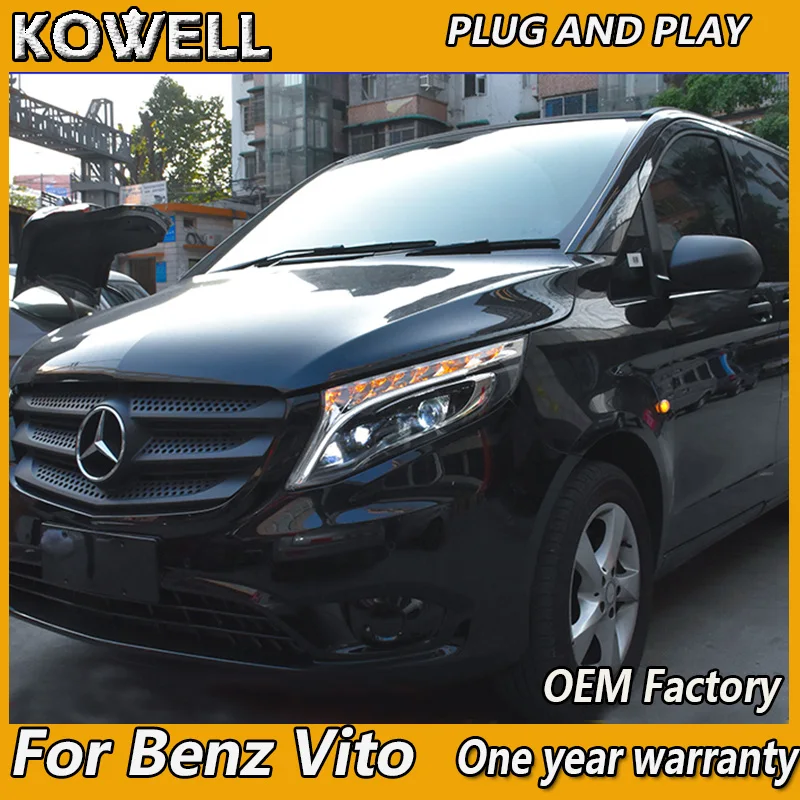 Car Styling  for Benz V260 ALL LED Headlight 2016-2017 for Mercedes-Benz Benz vito 2017 LED Headlight DRL Bi-LED Lens