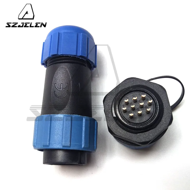 SP2110/SY2112, 10 Pin Waterproof Connector Adapter Cable 10Pin Industrial Terminal Electrical Wire Connector  IP68