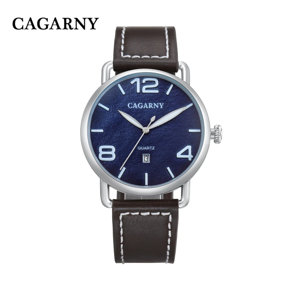 Hoge Kwaliteit Lederen Band Horloge Voor Mannen Casual Heren Quartz Horloges Man Datum Waterdicht Mode Mannelijke Klok Reloj Hombre 2019