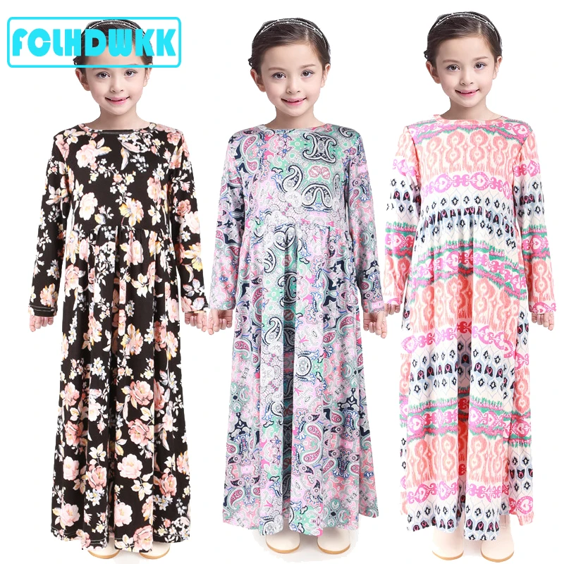 Little Girl long Dress Baby Children Clothing Ankle-Length Kids Dresses for Girls Clothes Wedding Party Gown Vestidos Robe Fille