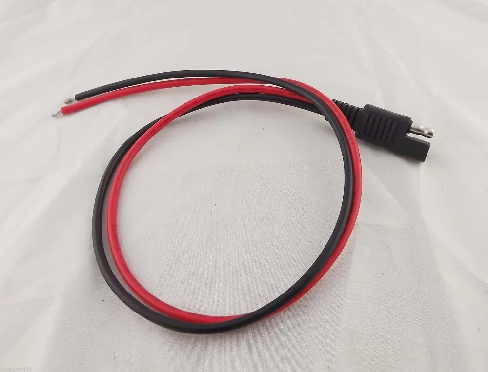 1pcs Solar Quick Connect Battery Extension SAE DC Power Automotive DIY Connector Cable 14AWG 50cm 20"