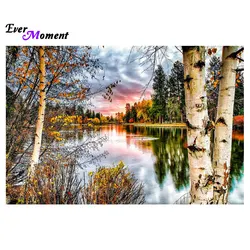 Ever Moment 2016 new product river tree square full drill diamond painting diamond embroidery landscape home decor crafts ASF264