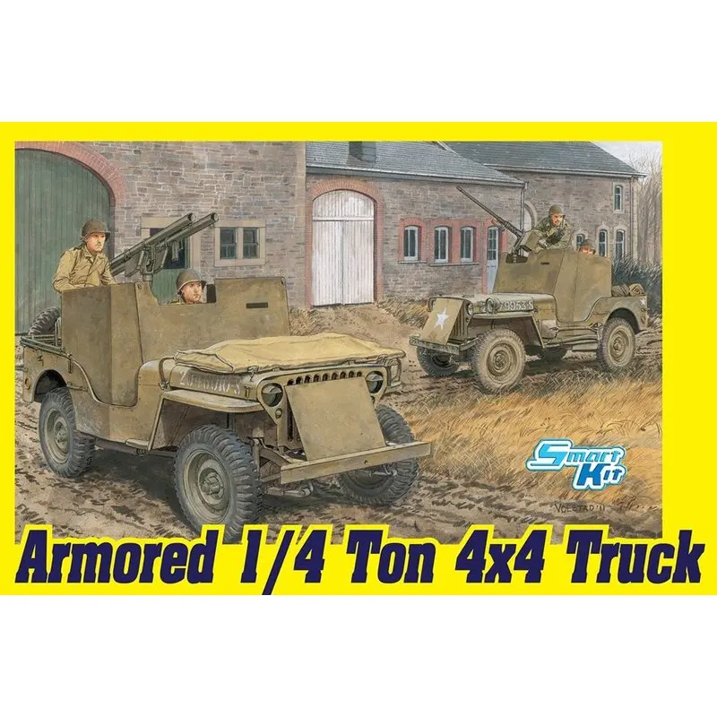 DRAGON 6727 1/35 Armored 1/4 Ton 4×4 Truck - Scale Model Kit