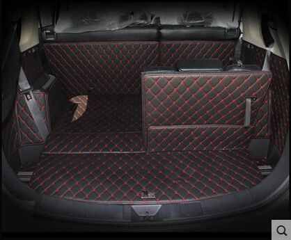 Good mats! Special trunk mats for Mitsubishi Outlander 7seats 2014 durable waterproof carpets for Outlander 2013,Free shipping