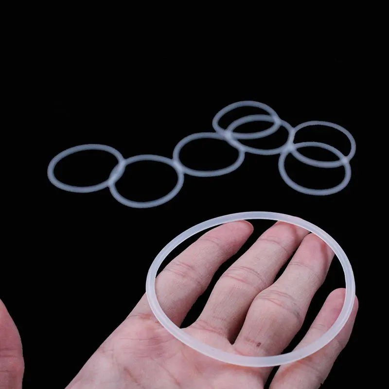 White Silicon Ring Silicone/VMQ O ring 5mm OD55/60/65/70/75/80/85/90/95/100/105/110/115mm Rubber O-ring Seal Gasket Washer