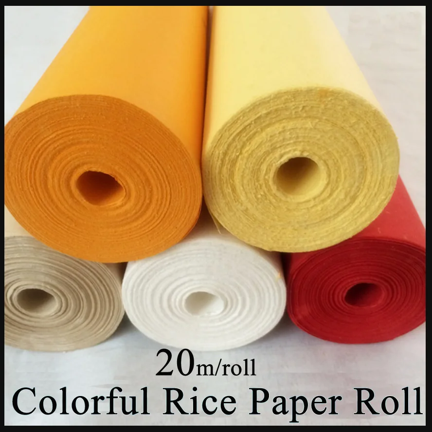 

Colorful Painting Raw Rice Paper Roll Chinese Calligraphy Xuan Paper for artist painting calligraphy