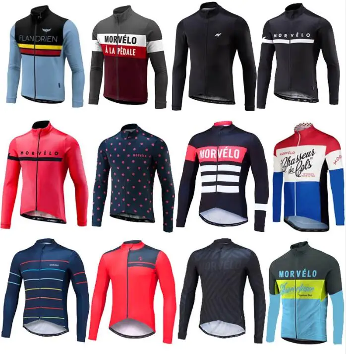 2019 Cycling Jersey Pro spring/autumn team Morvelo long sleeve mens cycling jersey Ropa Ciclismo Bike bicycle clothes Clothing