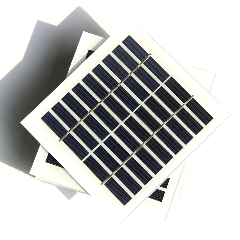 BUHESHUI 2W 9V Solar Panel Glass Laminated Solar Cell Module DIY Solar Battery Charger Polycrystalline 135*125MM Free Shipping