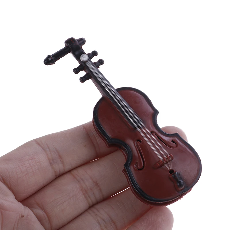 Violin Dollhouse For Decorative Music Instrument Crafts DIY Home Decoration Child Gift