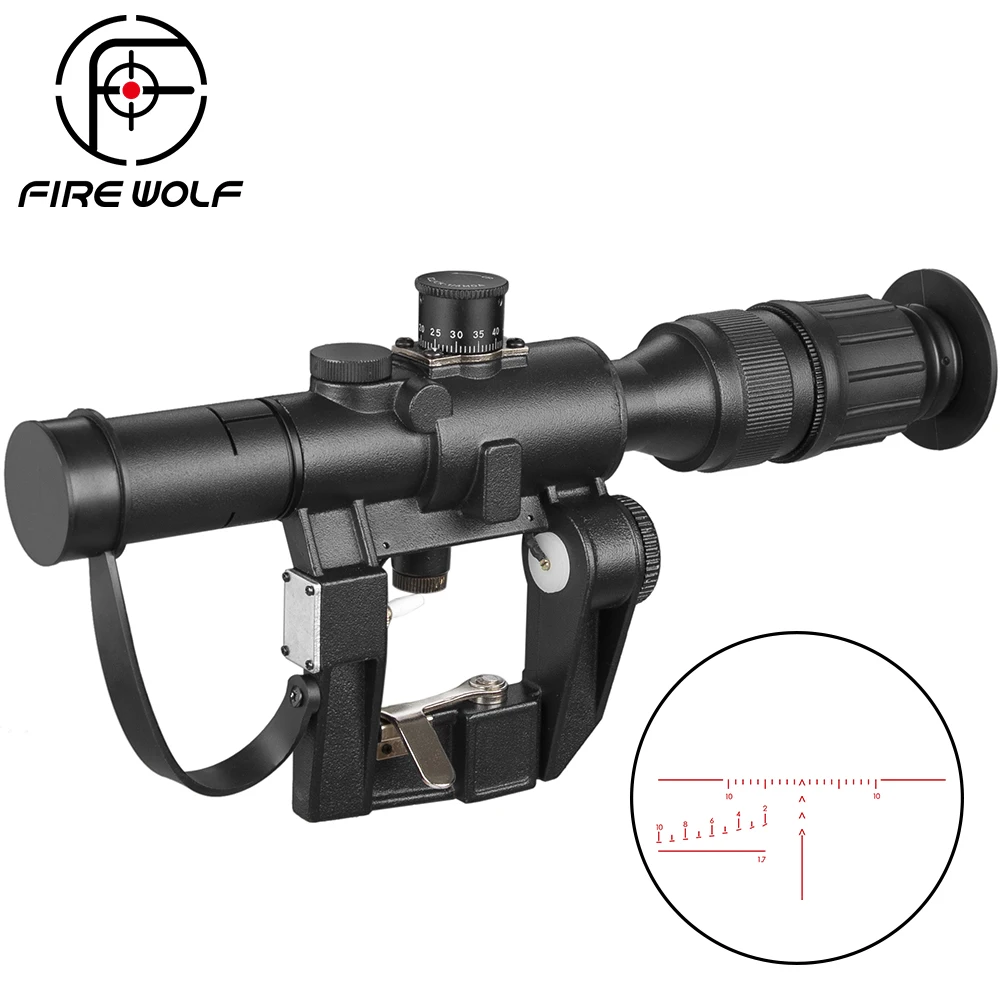 

Tactical Svd 4x26 Red Illuminated Scope Hunting Rifle Scope Red Dot Hunting Optical Scope Hunting Laser