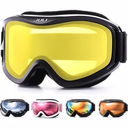 Ski Goggles,Winter Snow Sports with Anti-fog Double Lens ski mask glasses skiing men women snow goggles