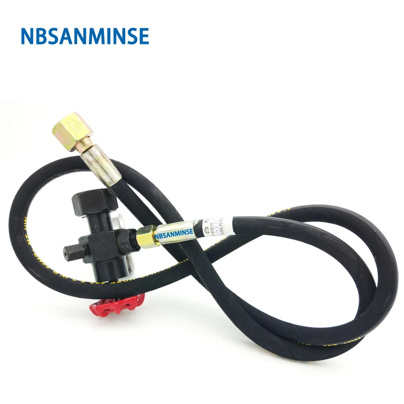 Nitrogen Charging Valve GCQJ 10/16/25/40 For GXQ Diaphragm Accumulator Charging Tools 10/20/31.5MPa NBSANMINSE