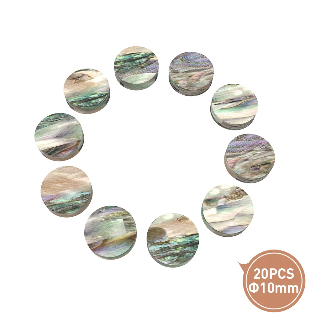 

Guitar Sound Point Sound Dot Colorful Shell 20PCS 10mm Guitar Accessories &Part New