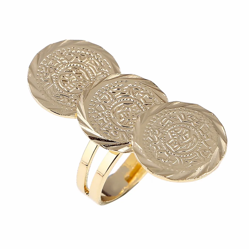 Arab Ancient Coin Ring Women Girls Africa Middle Eastern Jewelry Money Muslim Islam Wholesale Coins Ring image 6