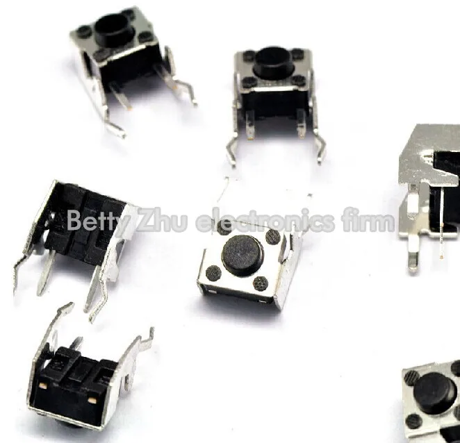 

1000PCS/LOT 6 * 6 * 5MM touch switch with stand two feet of horizontal button switch