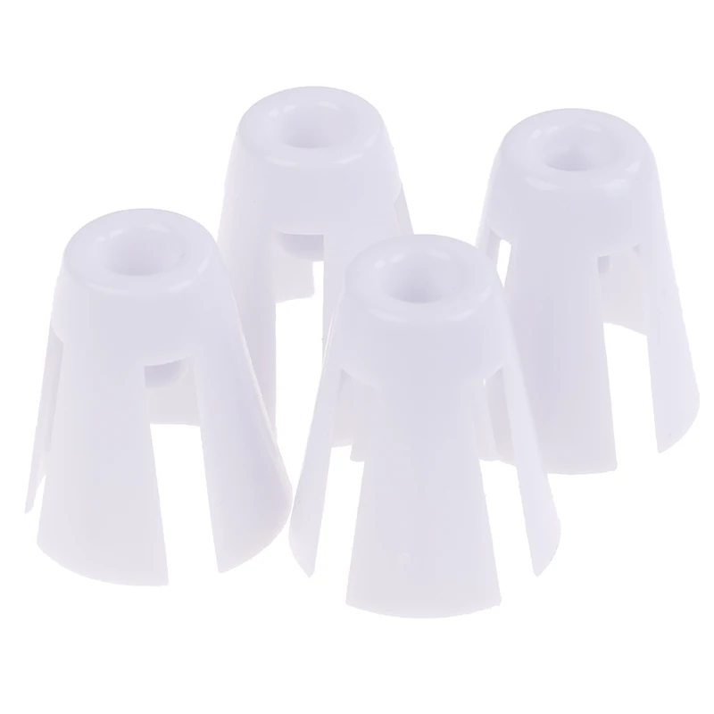 4pcs/Set Thread Spool Cone Holder Overlocker Serger Sewing Durable Plastic White Sewing Tool Accessories 3.2cm X 3.8cm