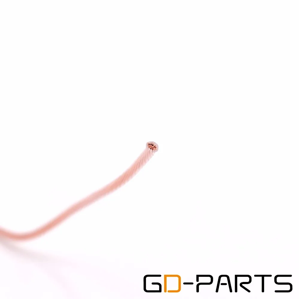 GD-PARTS 1.5mm 2mm 4mm 6mm wysokiej czystości PTFE OCC drutu kabel DIY miedzi przewód zasilający wzmacniacz Audio hi-fi Upgrade linii 19 stoi