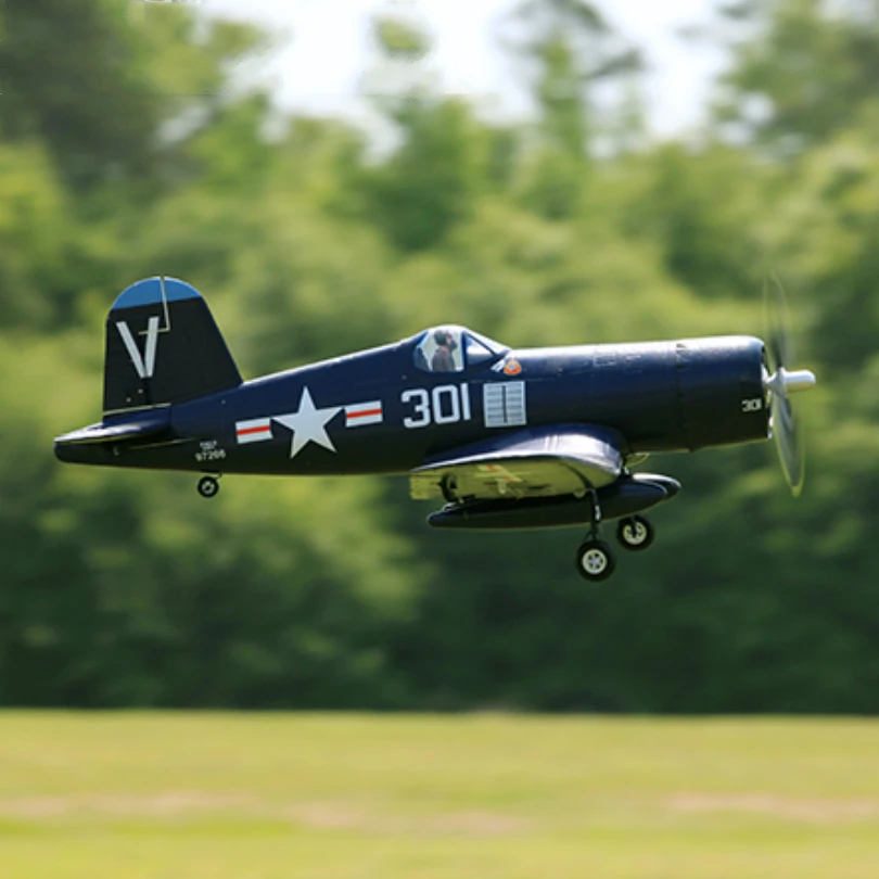 FMSRC 800mm Mini Warbird F4U Corsair V2 Blue PNP Radio Control RC Airplane Model Plane Aircraft Avion Small Cheap Gift