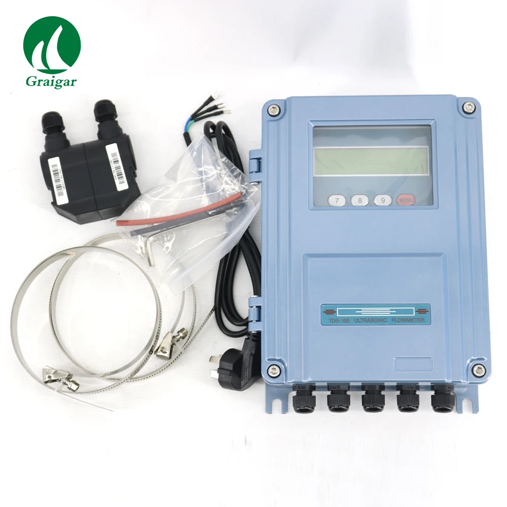 Fixed Ultrasonic Flow Meter TDS-100F with M2 Transducer DN50-700mm Wall-Mount Outside the Clip-on Flowmeter