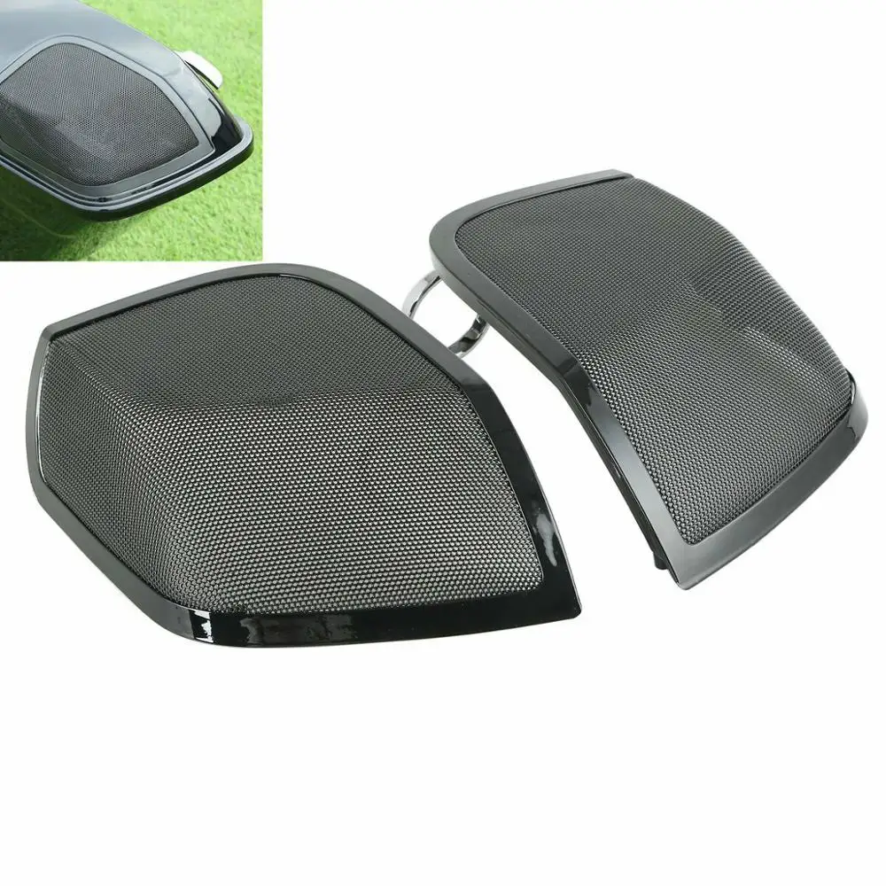 

Мотоцикл 5 "x 7" Saddlebag крышка динамик Гриль Для Harley Touring Road King Electra Street Glide Ультра классический 14-18 FLT FLH FLHR