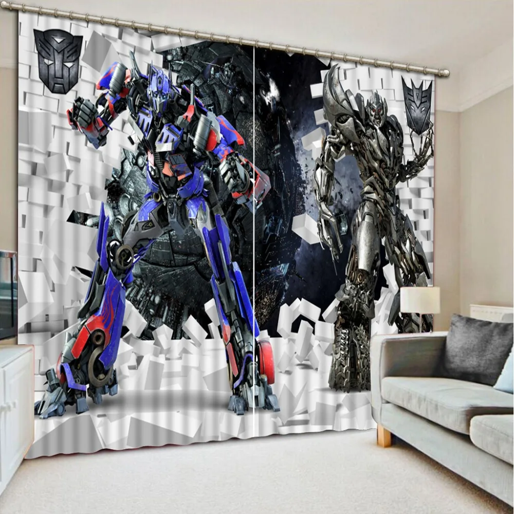 Children's style cartoon 3D Window Curtains For Bedding room Fashion 3d curtains Home Decoration