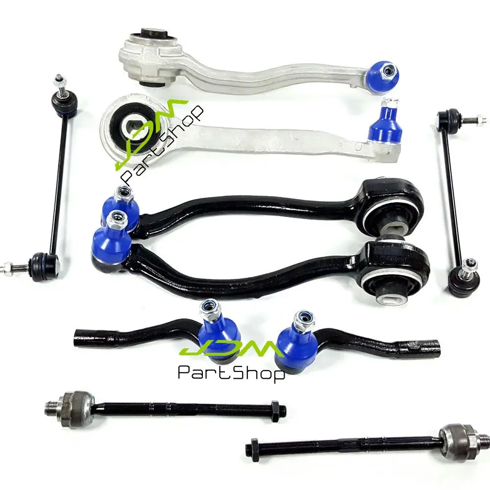 FOR Mercedes W203 W209 CLK320 350 500 550 Front Control Arm Arms Ball Joint Sway Bar Tie Rod KIT 10 pcs