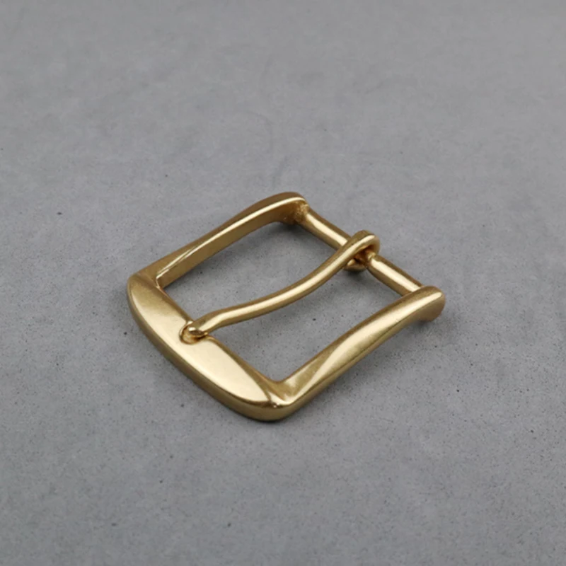 

DIY Leather Craft Hardware Solid Brass Belt Buckle For Men Pin Buckle 40mm Brass Color Finish Metal Buckle