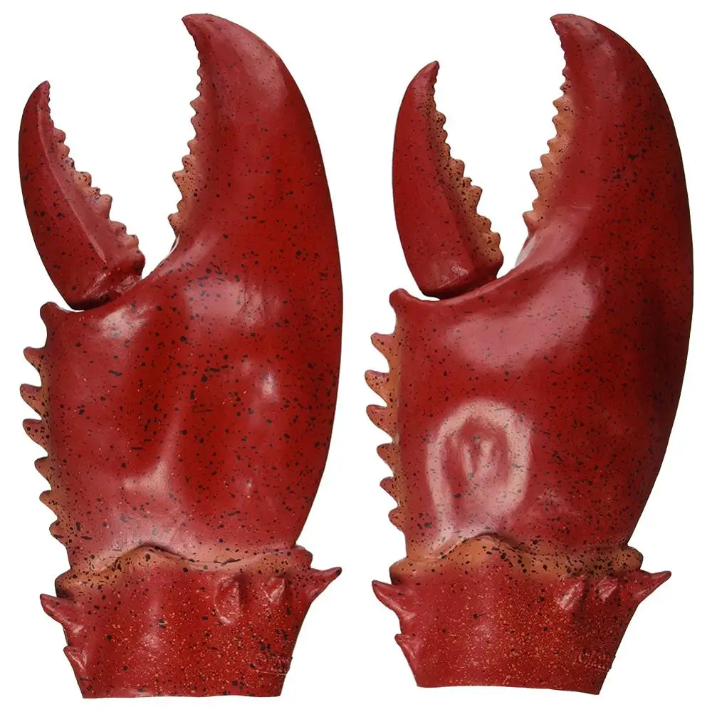 2 pçs halloween accoutrements lagosta gigante garras de caranguejo garras ragged garras adulto adereços cosplay