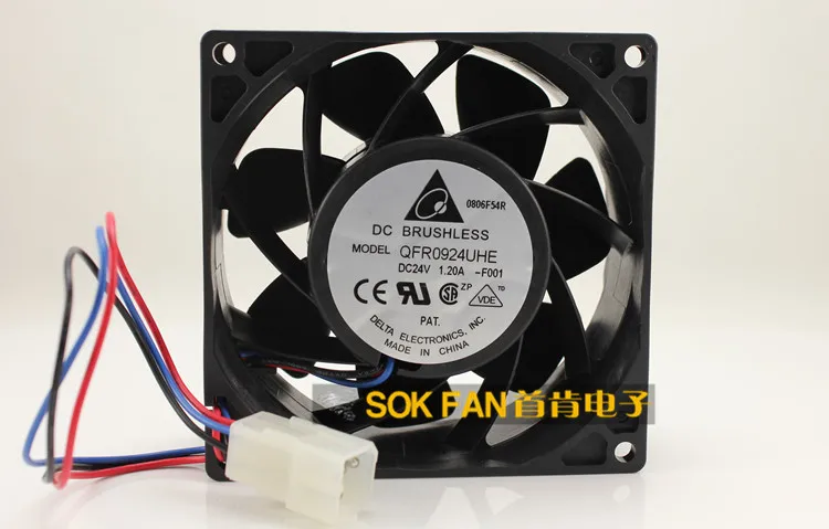 

NEW DELTA 9238 9038 24V 1.2A QFR0924UHE cooling fan