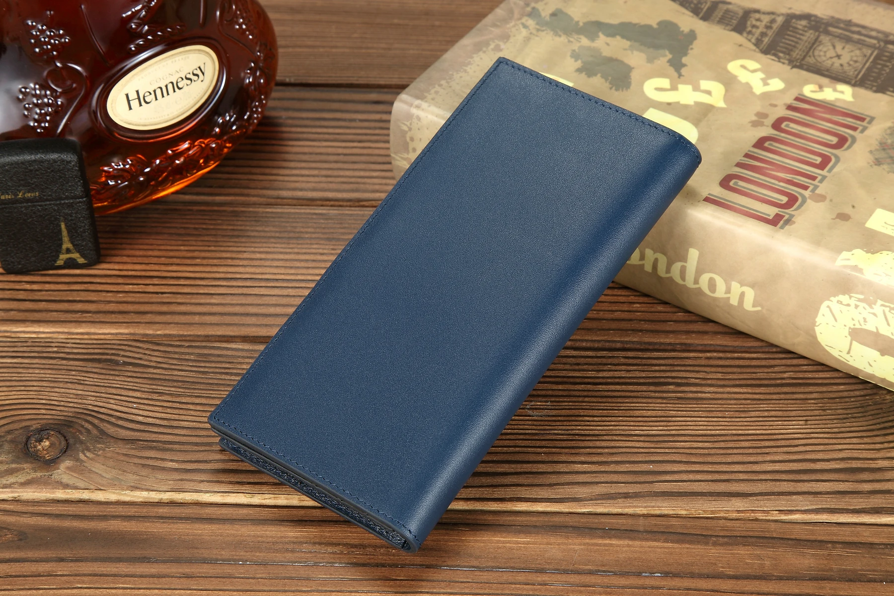 YINTE 2018 Men's Wallet Original Brand 100% Leather Wallet Men Famous Long Wallet Men Luxury Brand Blue Wallets Portfolio T8848A